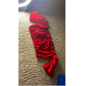 Cute Red Cropped Top